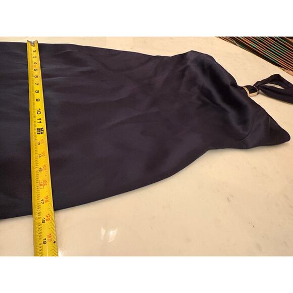 Ralph Lauren Collection Purple Label Silk Halter Midi Dress Cocktail Formal 2 - Picture 10 of 14